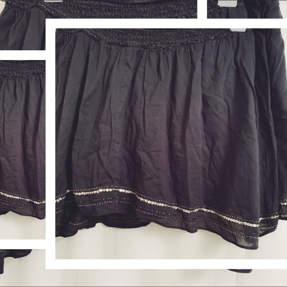 American Eagle - AEO - Navy Beaded Skater Skirt XL